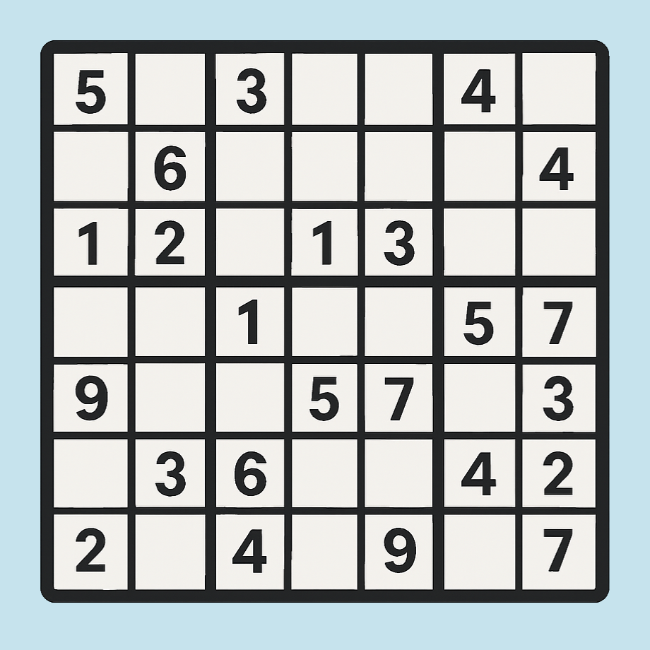 Sudoku game illustration.